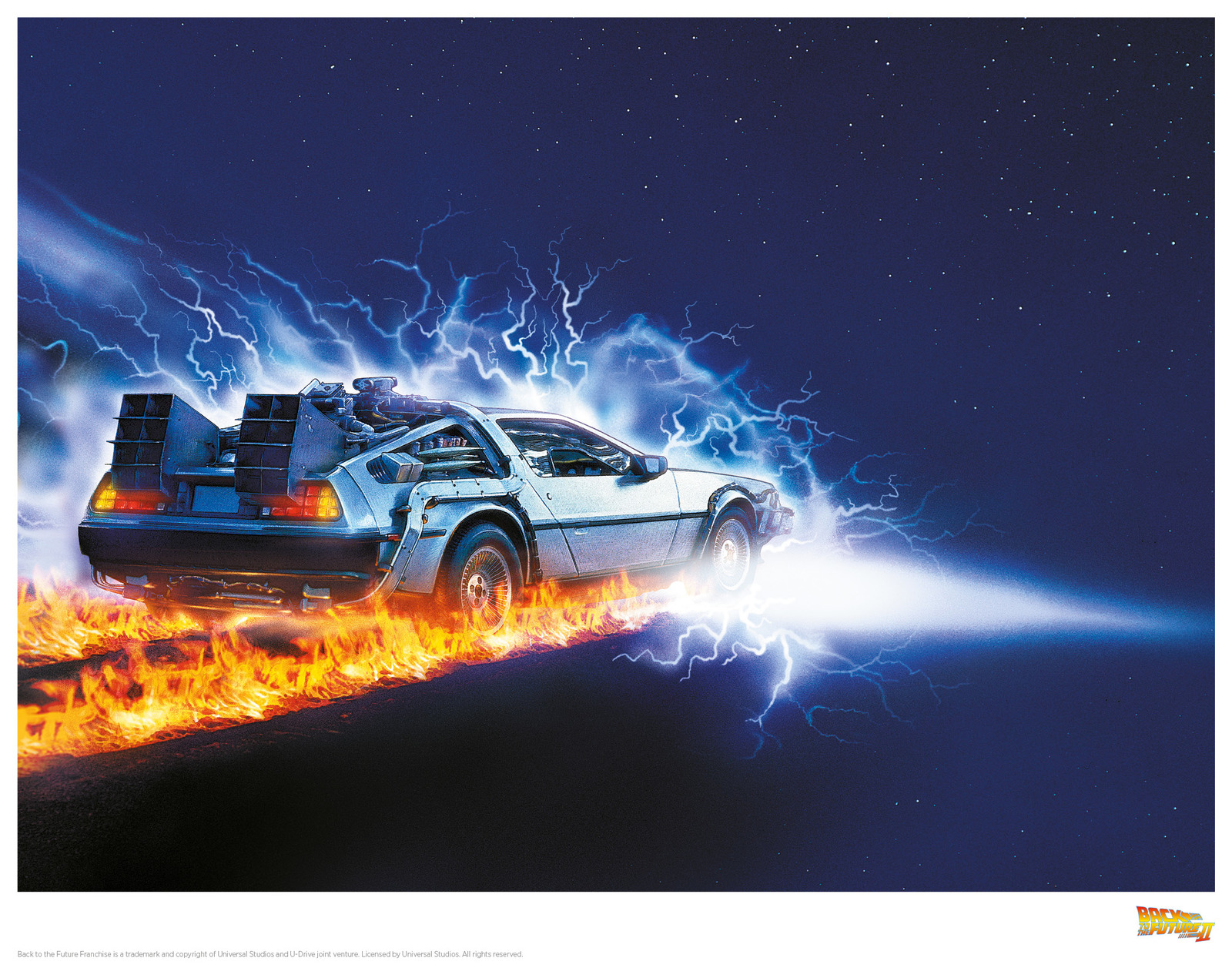 Back to the Future: Premium Art Print - Delorean #2 image