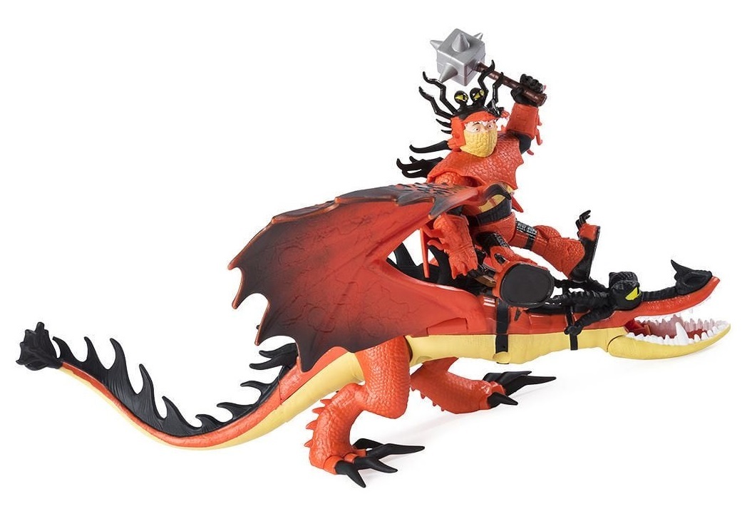 How to Train Your Dragon 3: Snotlout & Hookfang - Dragon & Viking Playset image