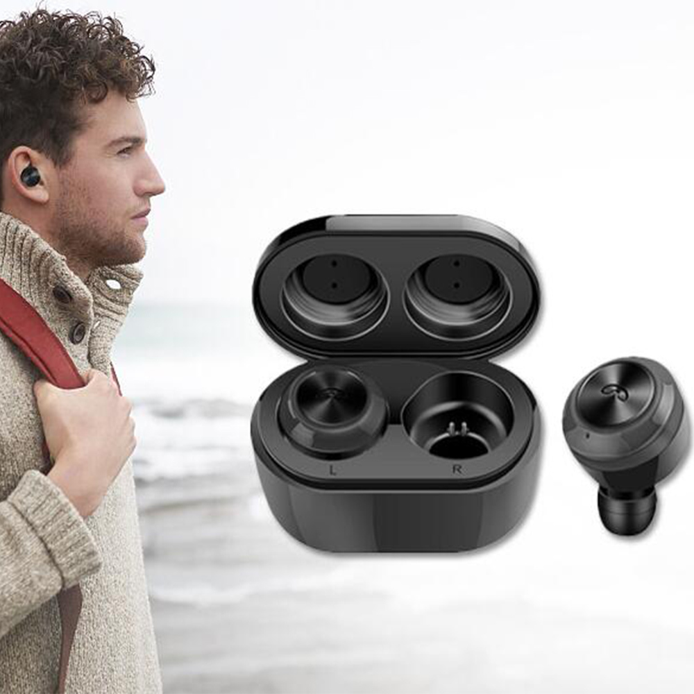 True Wireless Bluetooth 5.0 In-Ear Earphones - Black image