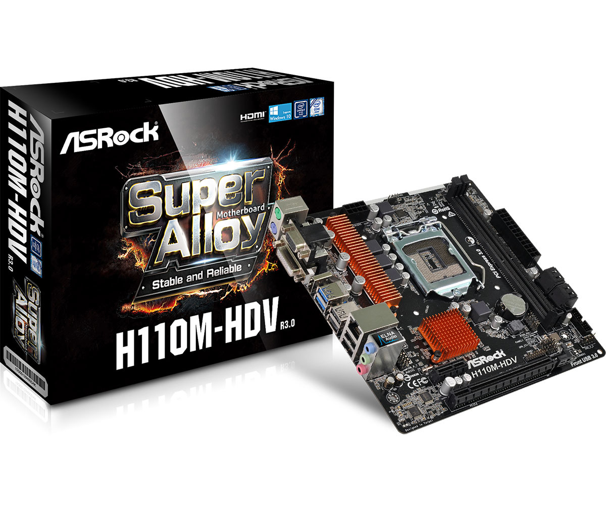 ASRock H110M-HDV R3.0 Motherboard image