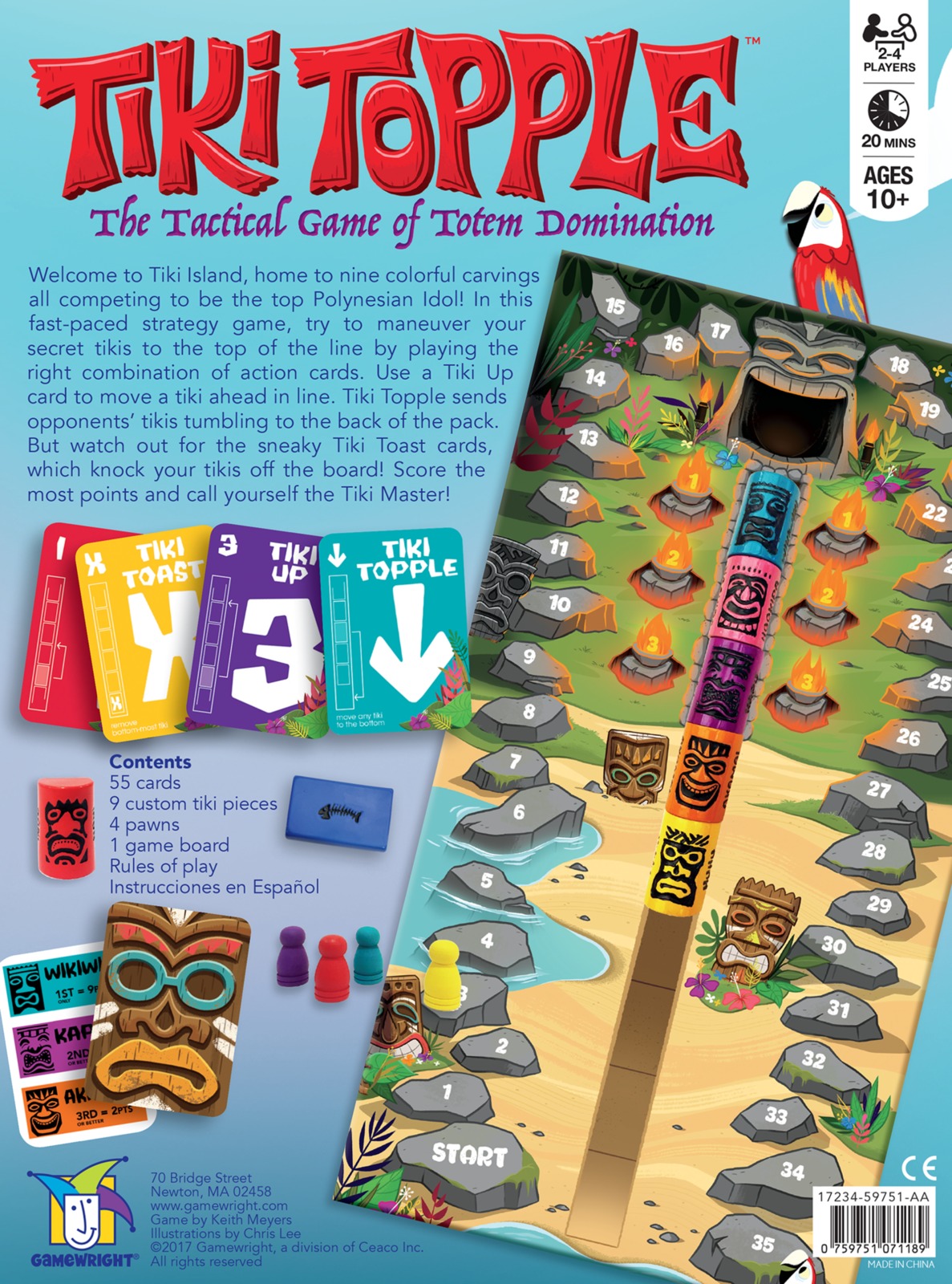 Tiki Topple - Tactical Board Game