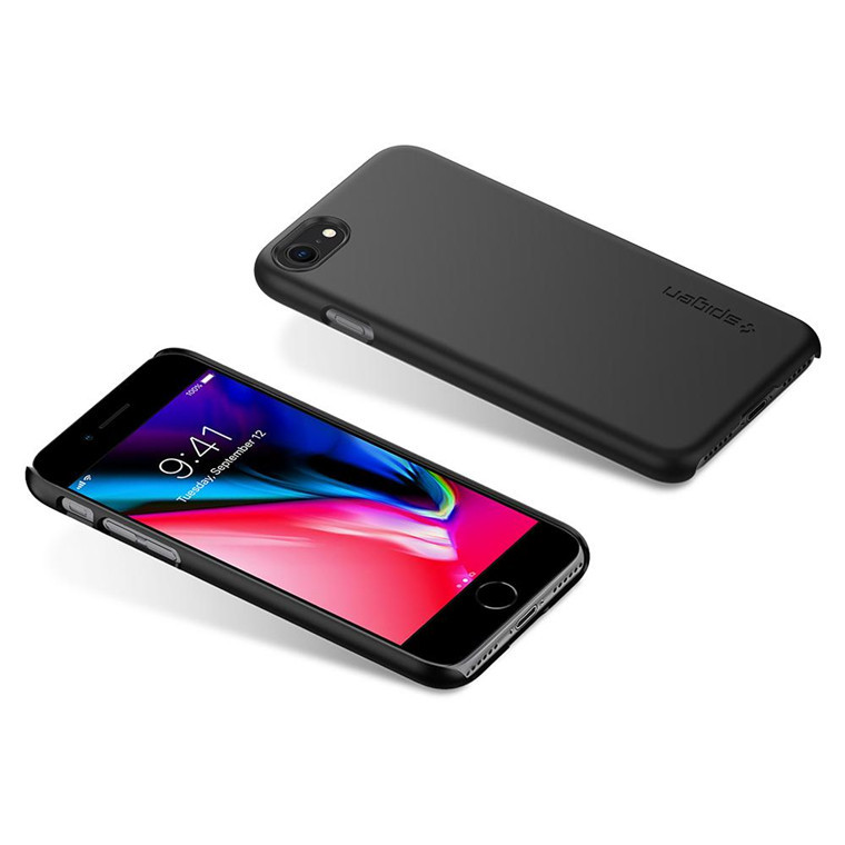 Spigen: iPhone 8 Thin Fit Case - Black image