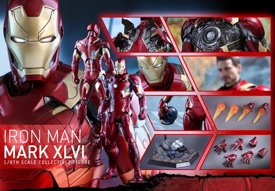 Captain America: Civil War - Iron Man Mark XLVI 1:6 Scale Figure