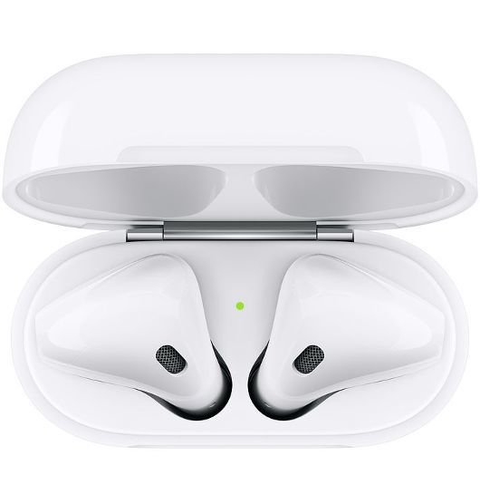 Apple AirPods (2nd Gen) True Wireless In-Ear Headphones - with wired charging case image