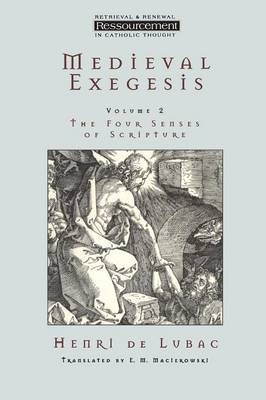 Medieval Exegesis: v. 2 by Henri de Lubac image