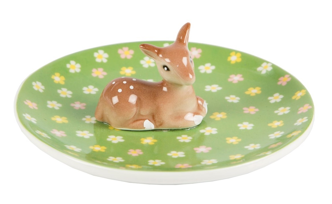 Floral Fawn - Trinket Dish