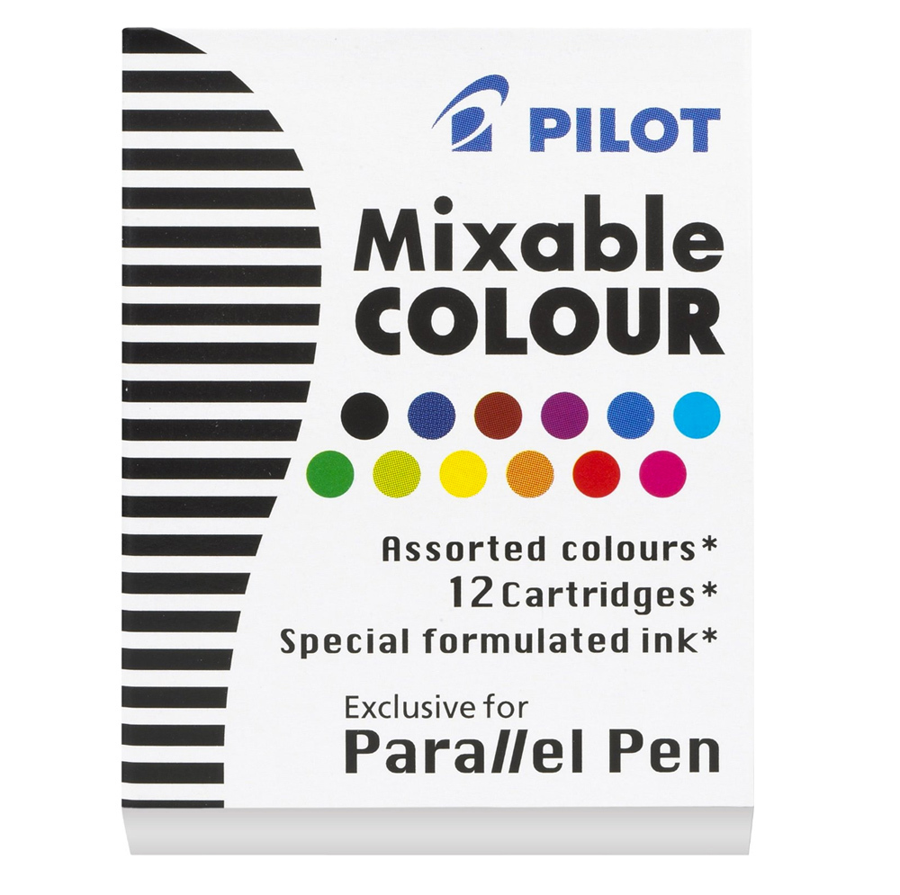 Pilot Parallel Calligraphy Pen Ink Refill - Assorted (12 Pack)