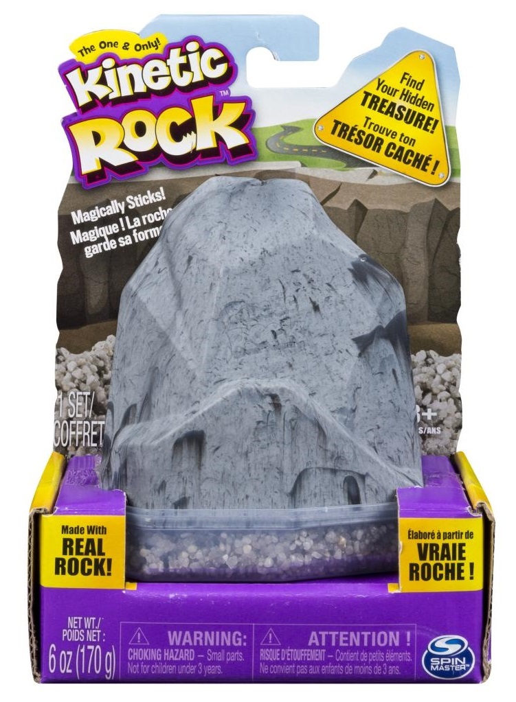 Kinetic Sand: Kinetic Rock Pack – Grey