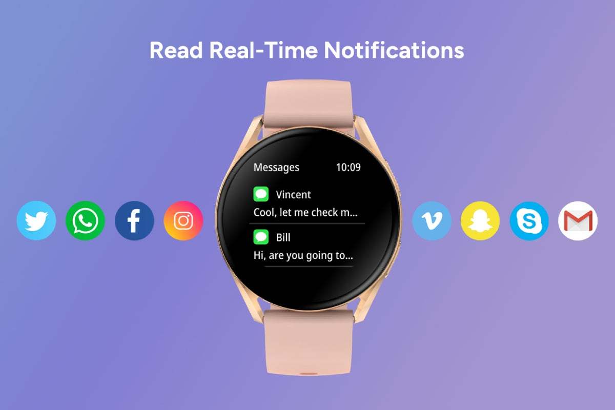 Kogan Pulse 3 Smart Watch (Rose Gold) at Mighty Ape NZ