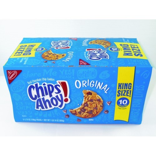 Chips Ahoy! King Size Cookies 8 x 10pk at Mighty Ape NZ