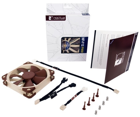120mm Noctua NF-F12 4-pin PWM, 1500/1200rpm Max, Focused Flow System image