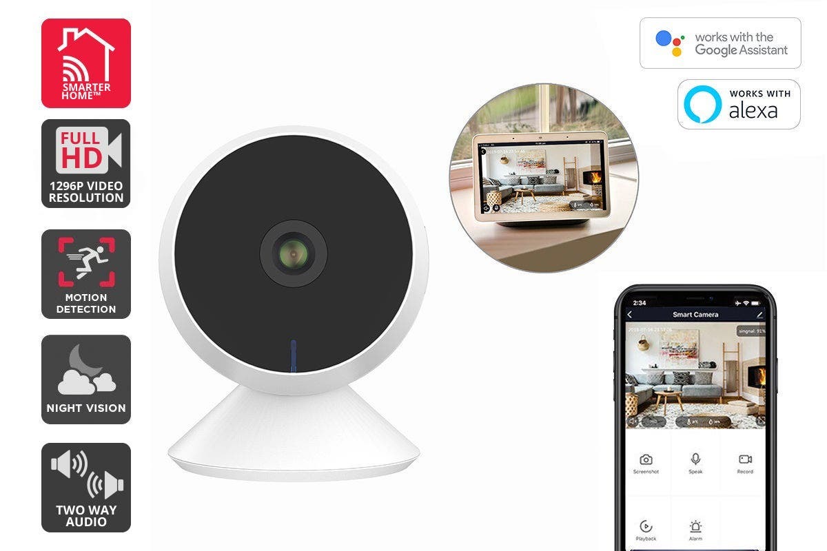 Kogan SmarterHome 3MP Indoor Security Camera at Mighty Ape NZ