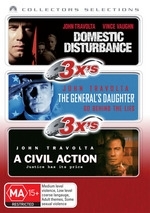 Domestic Disturbance / General's Daughter / A Civil Action - 3x's: Collectors Selections (3 Disc Set) on DVD Domestic Disturbance / General's Daughter / A Civil Action - 3x's: Collectors Selections (3 Disc Set) on DVD