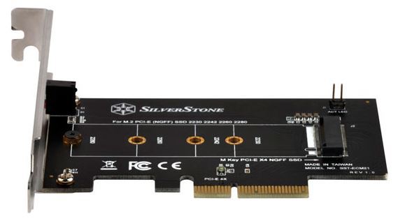 SilverStone ECM21 M.2 to PCIEx4 Adapter Card