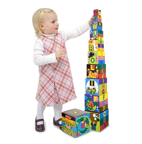 Melissa & Doug: Alphabet Nesting and Stacking Blocks image