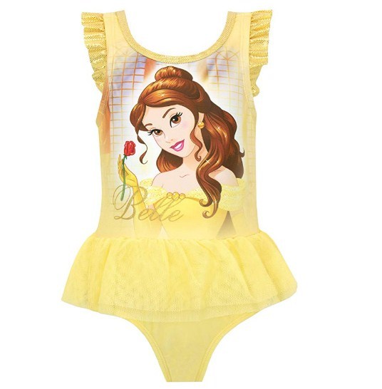 Disney: Beauty And The Beast Belle Girls Swimming Costume - 4-5 years image