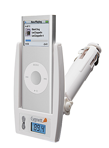Cygnett GROOVE TRAVELLER WHITE FOR IPOD NANO 2G - FM T/MITTER image