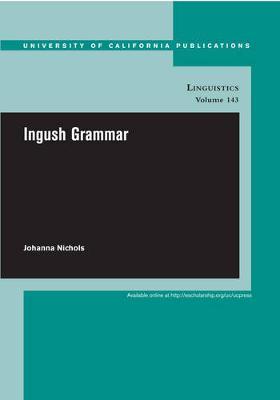 Ingush Grammar by Johanna Nichols image