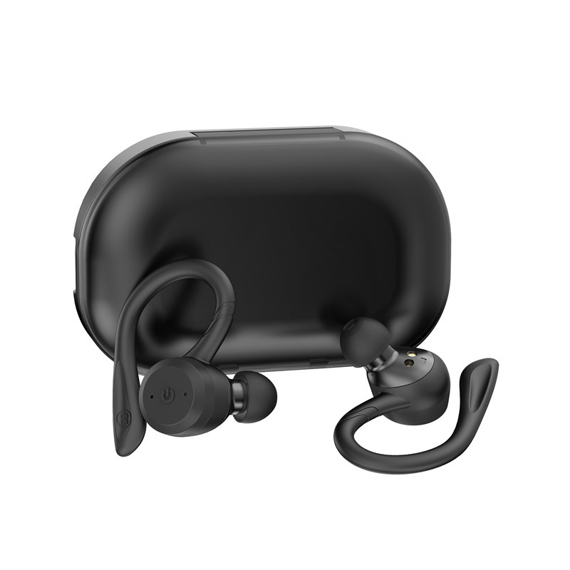 True Wireless Sports Earbuds with Charging Case - Onyx Black image