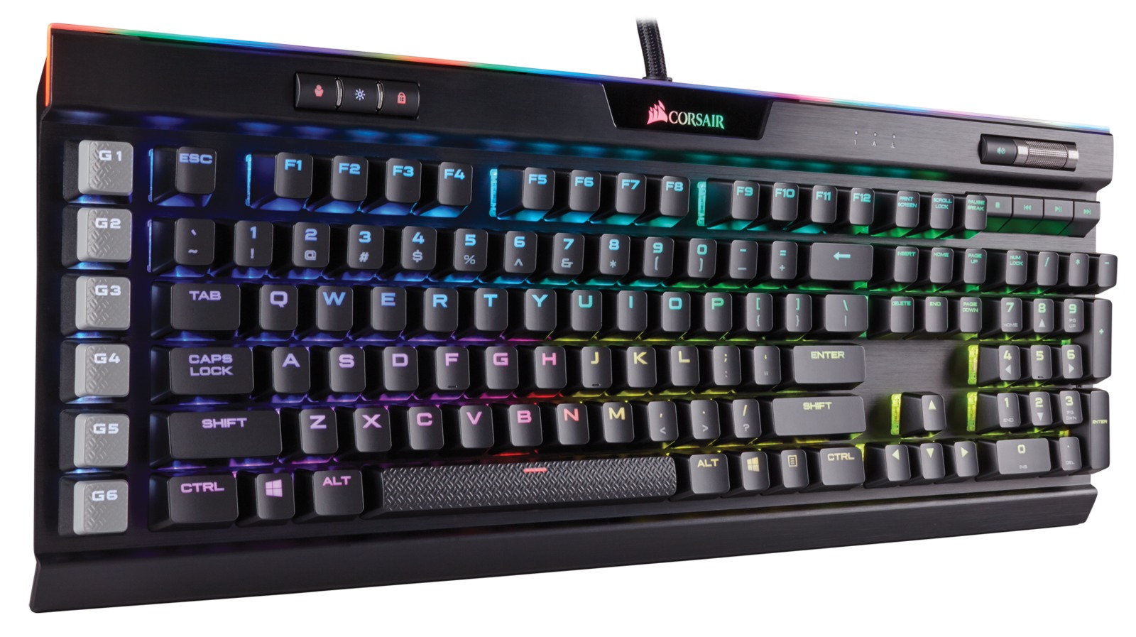 Corsair K95 RGB Platinum Gaming Keyboard (Cherry MX Speed) for PC Games image