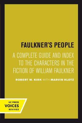 Faulkner's People by Robert W. Kirk image
