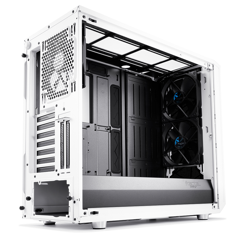 Fractal Design: Meshify S2 - White - Clear Tempered Glass