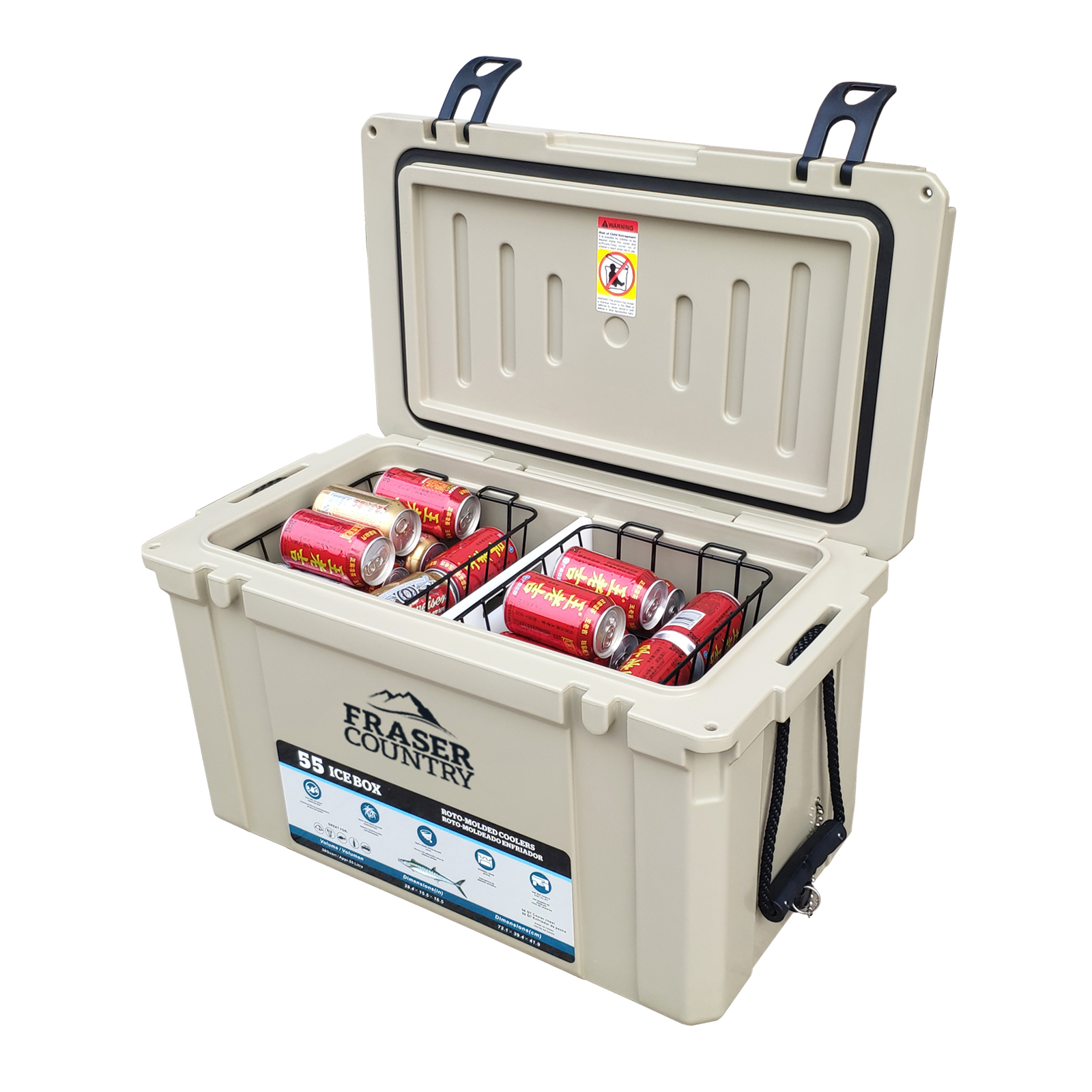 Buy Fraser Country Heavy Duty Ice Box Chilly Bin 55L at Mighty Ape NZ