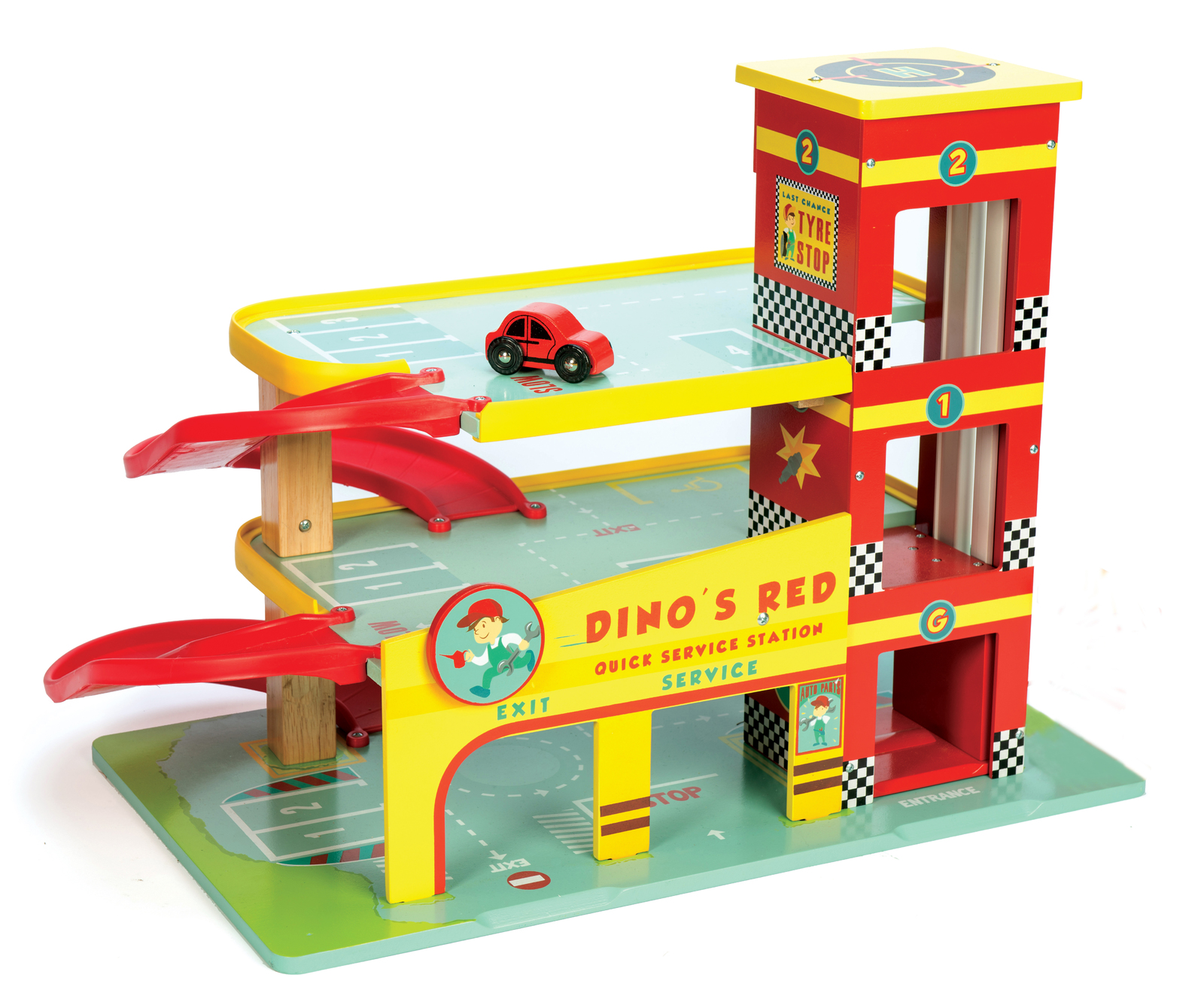 Le Toy Van: Dino's Red Garage image