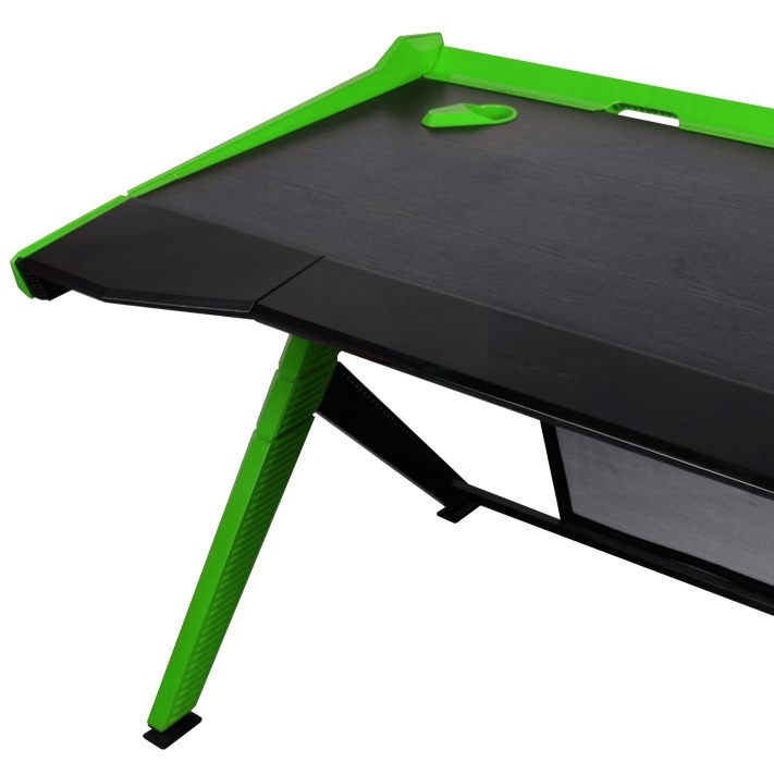 DXRacer Gaming Desk (Black & Green) for image