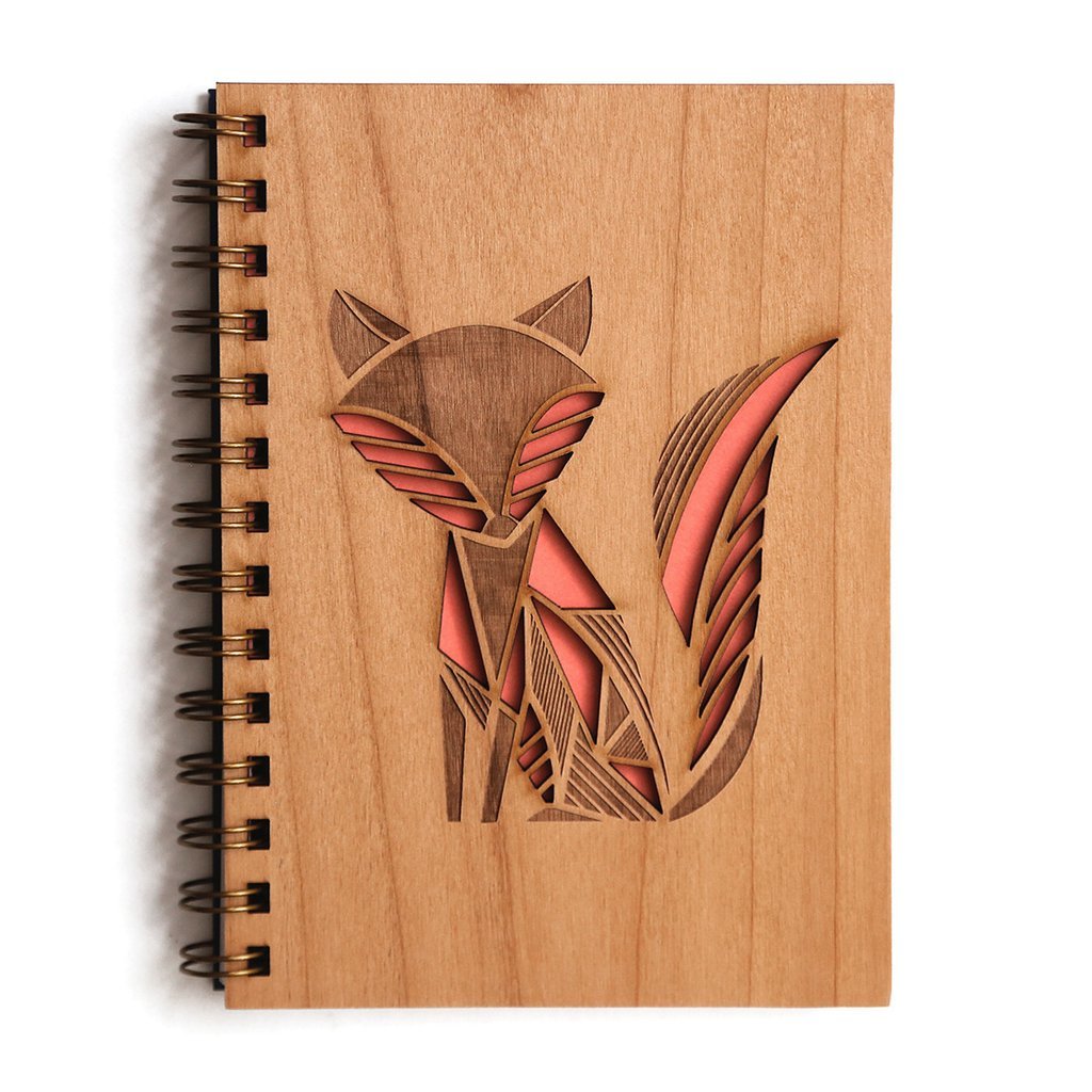 Cardtorial Wooden Journal - Fox