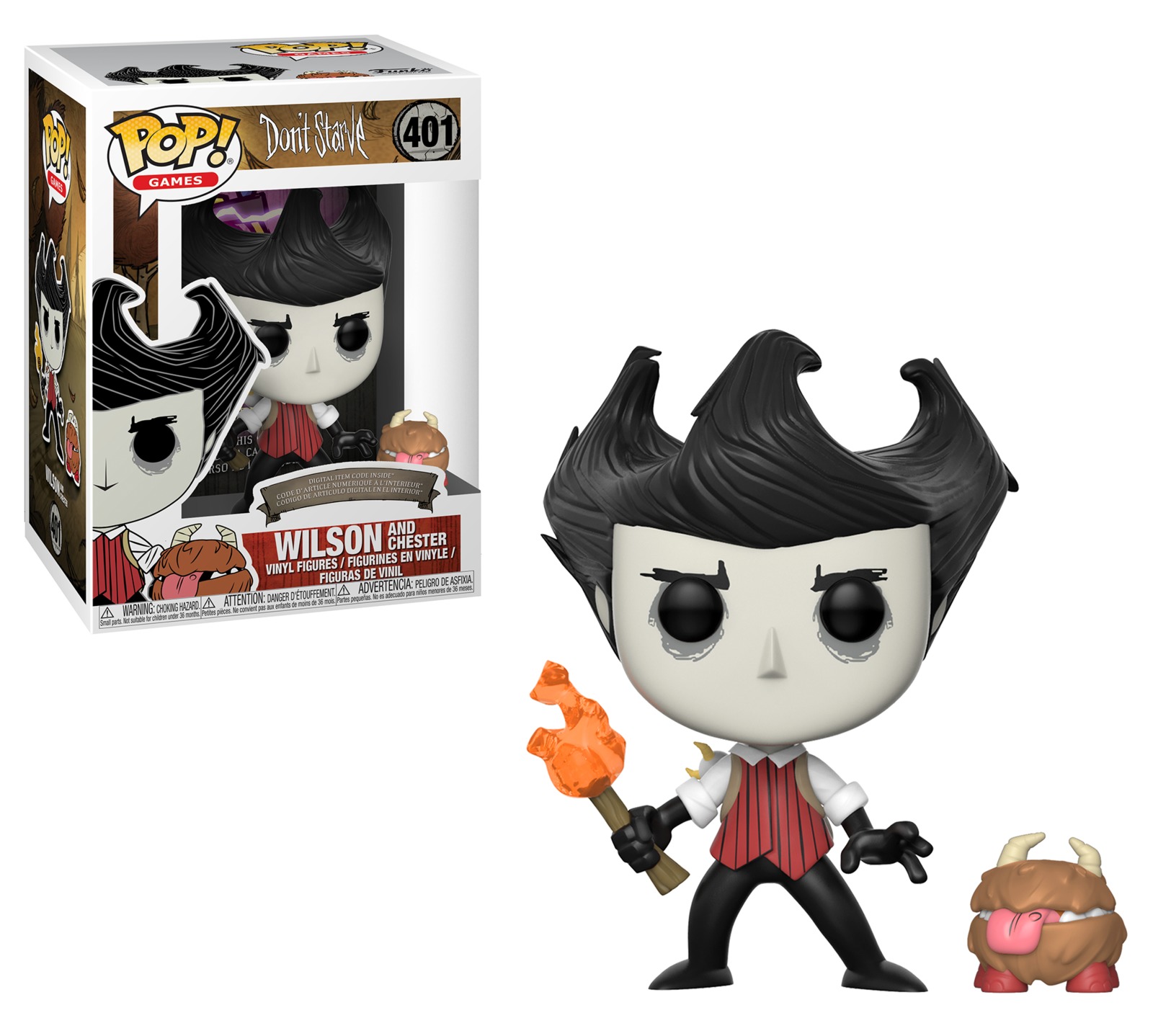 Don't Starve - Wilson with Chester Pop! Vinyl Figure image