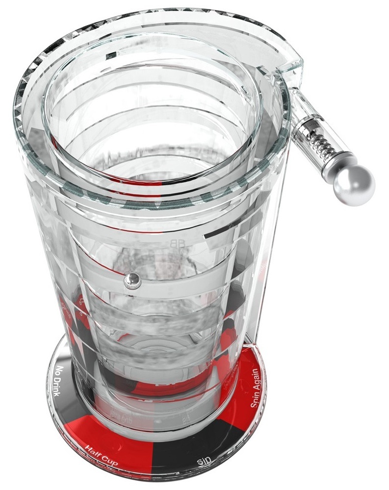 Pinball Novelty Pint Glass at Mighty Ape Australia