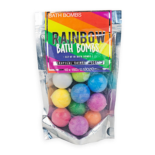 Buy Rainbow Bath Bombs Set of 10 at Mighty Ape NZ