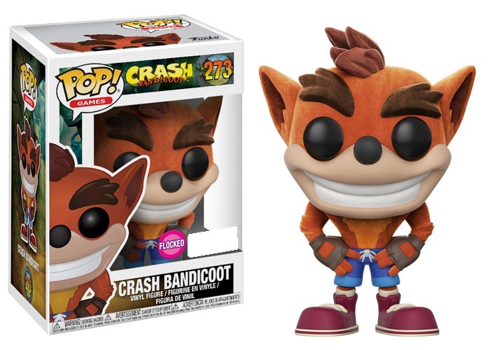 Crash Bandicoot (Flocked) - Pop! Vinyl Figure