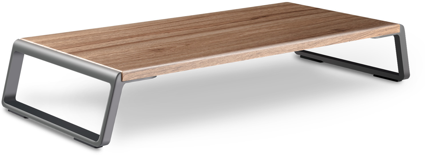 Gorilla Arms Monitor Stand Hickory Brown image