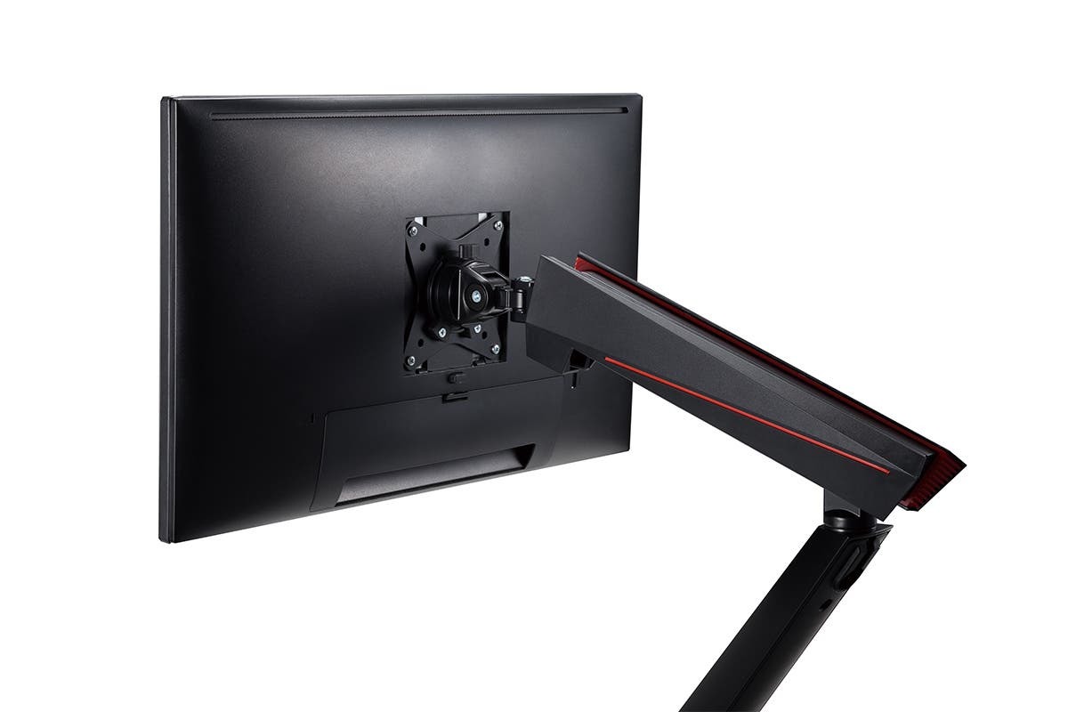 Kogan Dual Full Motion SpringAssisted RGB Gaming Monitor Mount with