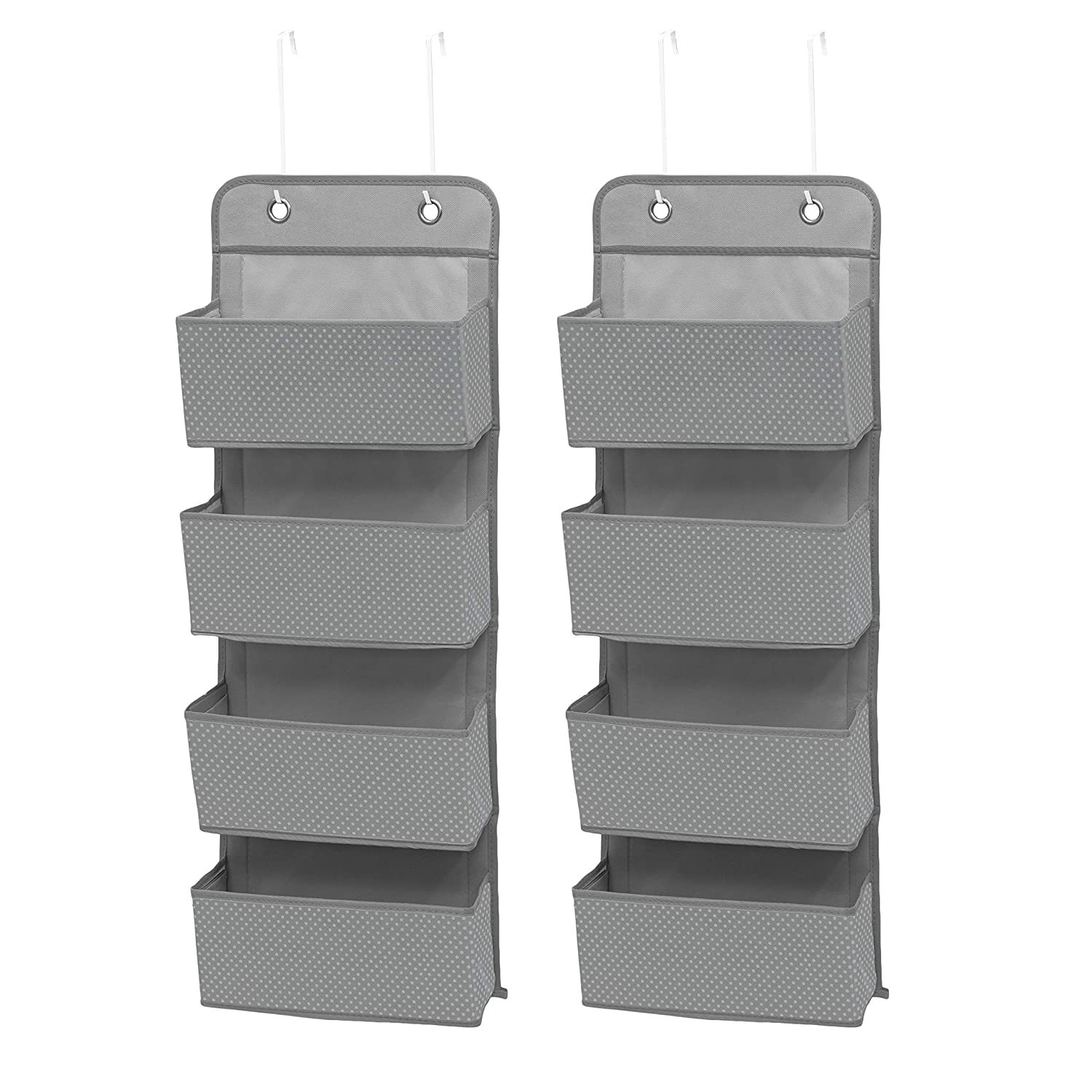 Soft Fabric Wall Mount/Over Door Hanging Storage Organizer (2 Pack) image