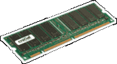 Crucial 128MB 168-pin DIMM SDRAM PC133 Non-parity CL=3 Crucial 128MB 168-pin DIMM SDRAM PC133 Non-parity CL=3