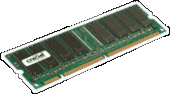 Crucial 128MB 168-pin DIMM SDRAM PC133 Non-parity  CL=3