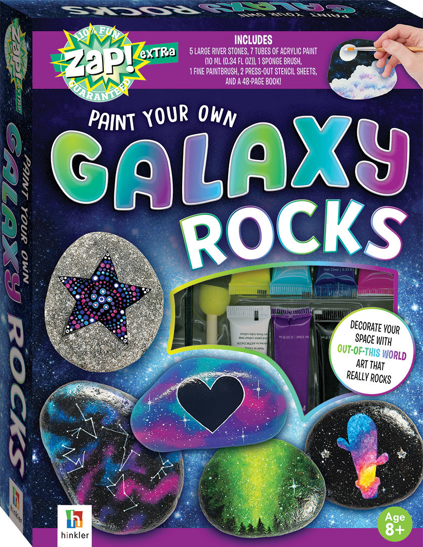 Hinkler: Zap! Extra - Galaxy Rocks Painting Kit