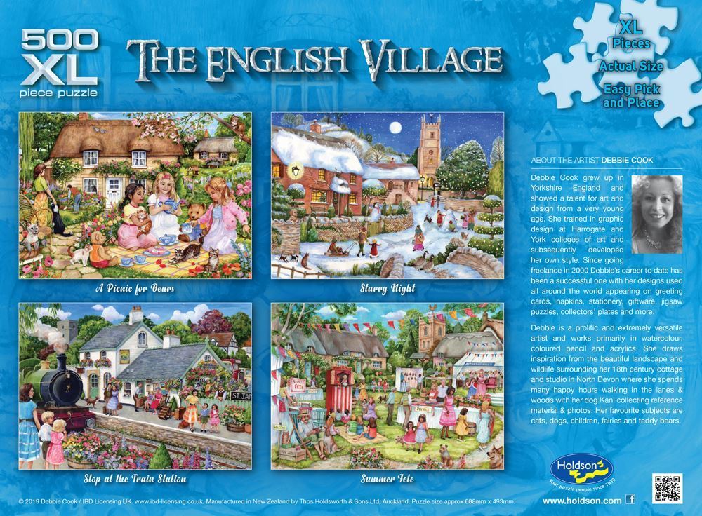 Holdson XL: 500 Piece Puzzle - The English Village S2 (Summer Fete) image