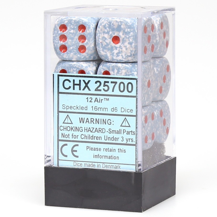 Chessex: D6 16mm Speckled Dice - Air image