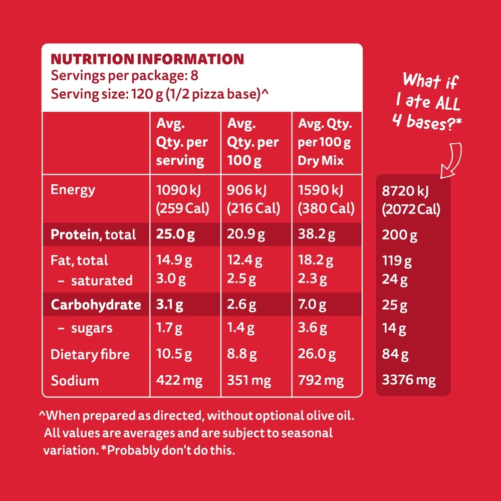 PBCo. Protein Pizza Base (320g) image