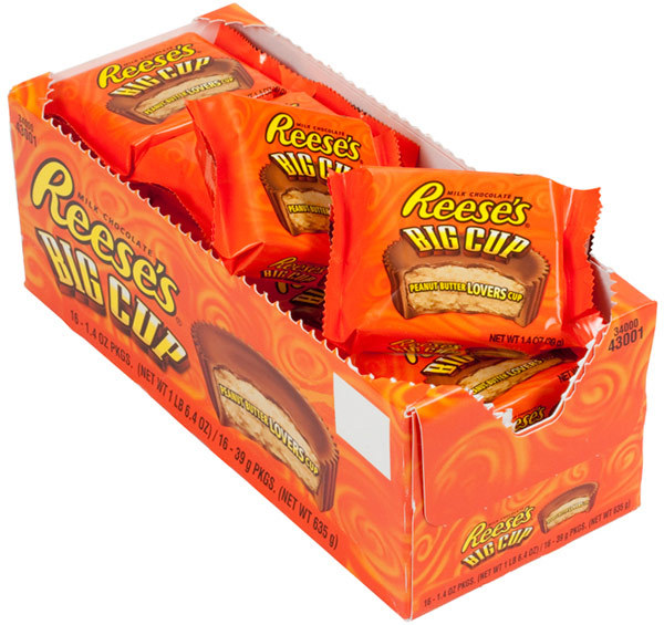 Reese's Big Cup Peanut Butter Cups 39g (16 Pack) image