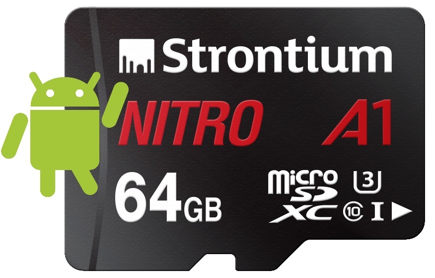 Strontium Nitro A1 Micro SD Card with Adaptor - 64GB image