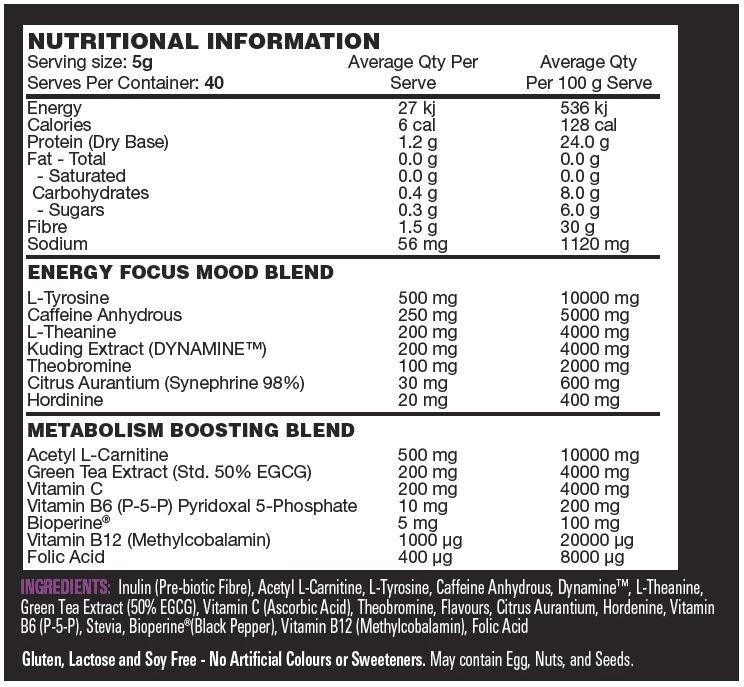 Thermal Switch - High Potency Thermogenic Formula - Pineapple Coconut (40 Serves) image