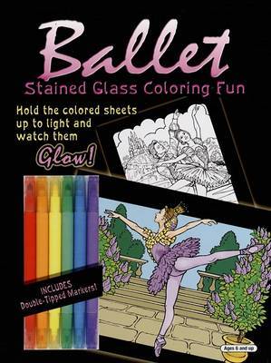 Ballet Stained Glass Coloring Fun by Darcy May image