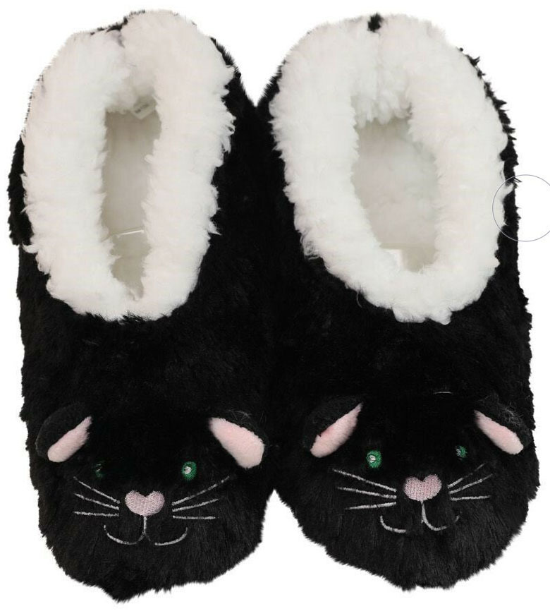 Slumbies Cat Furry Foot Pals Slippers (S) image
