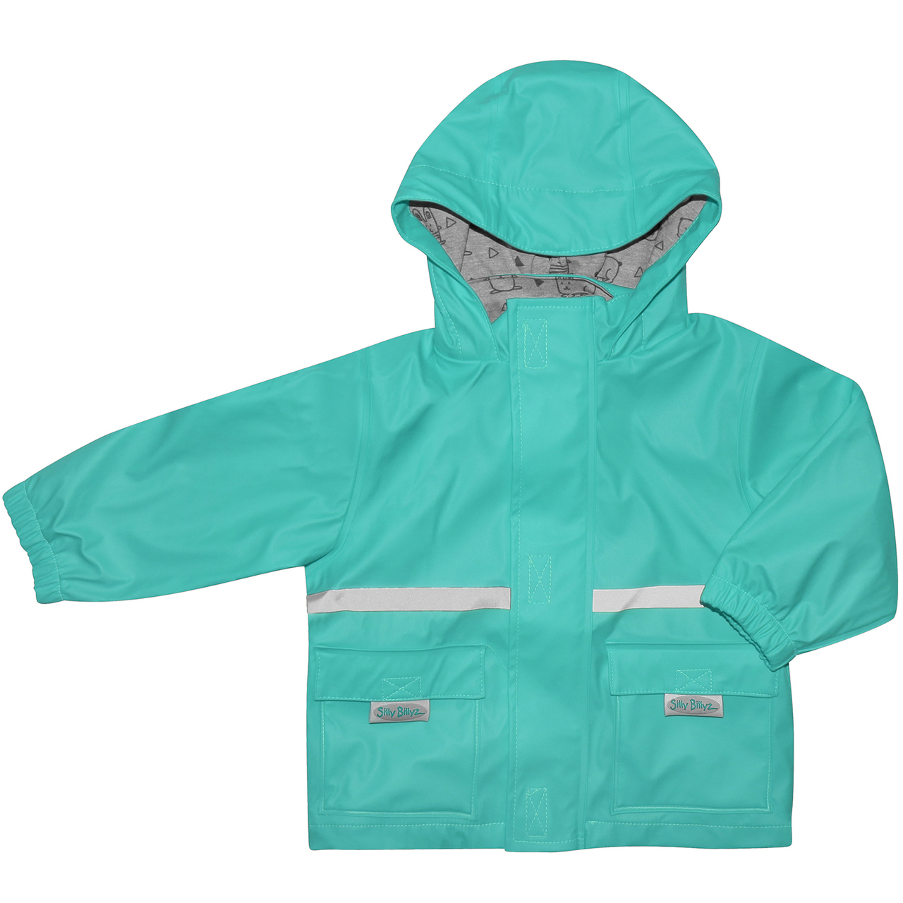 Silly Billyz Waterproof Jacket - Aqua (3-4 Yrs) image