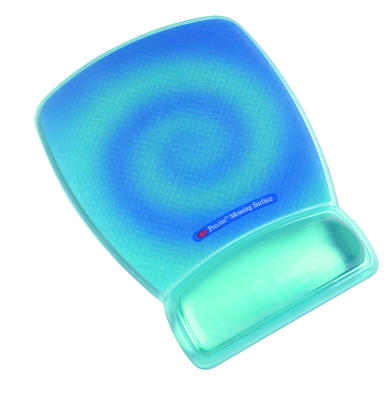 3m Precise Mousing Surface WRest MWJ309BE BL Swirl Blue Swirl